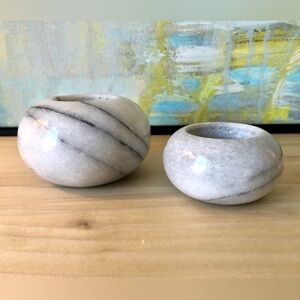 Marble Votive Candle Holder Set